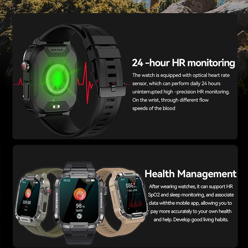MK66 Smartwatch 2023: Full Touch Screen with Blood Pressure & Oxygen Monitoring