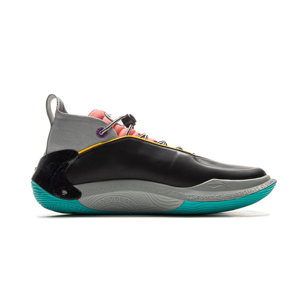 Li Ning WOW11 Mid Top Basketball Shoes Men's Black Gray ABAU049-28