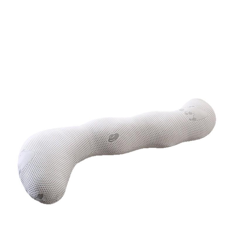 J-Shaped Multifunctional Maternity and Side Sleeper Pillow for Back Support & Breastfeeding