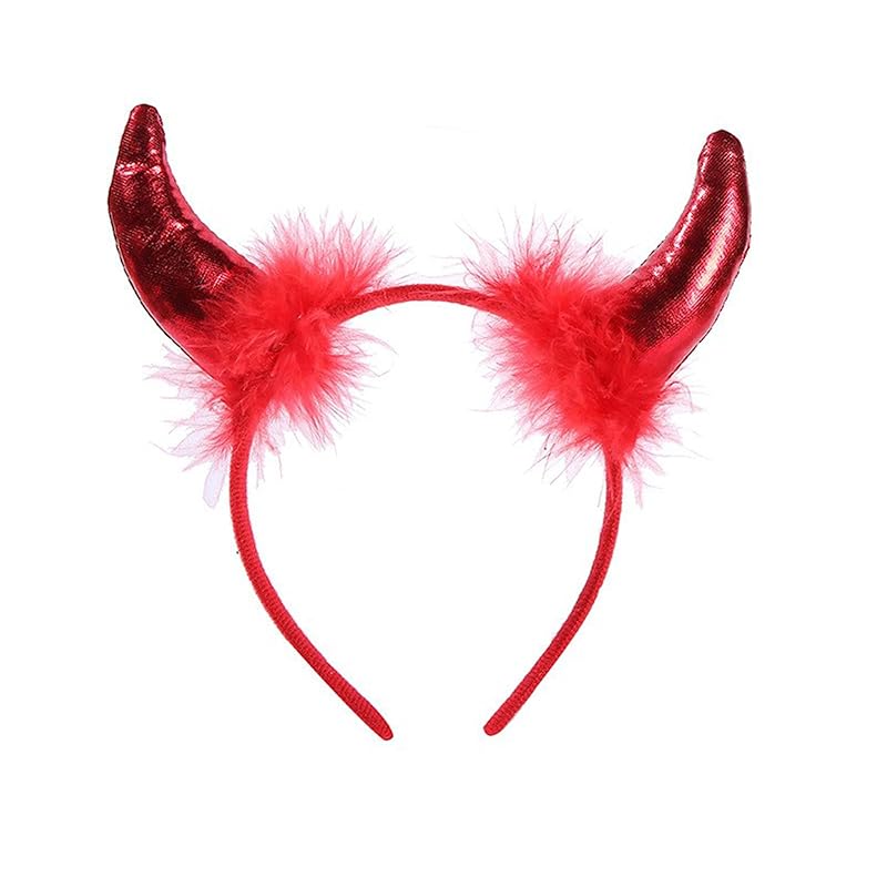 

[wowjimi] little devil headband halloween headband cosplay idea parody strange party decorations costume tools masquerade ball school festival party