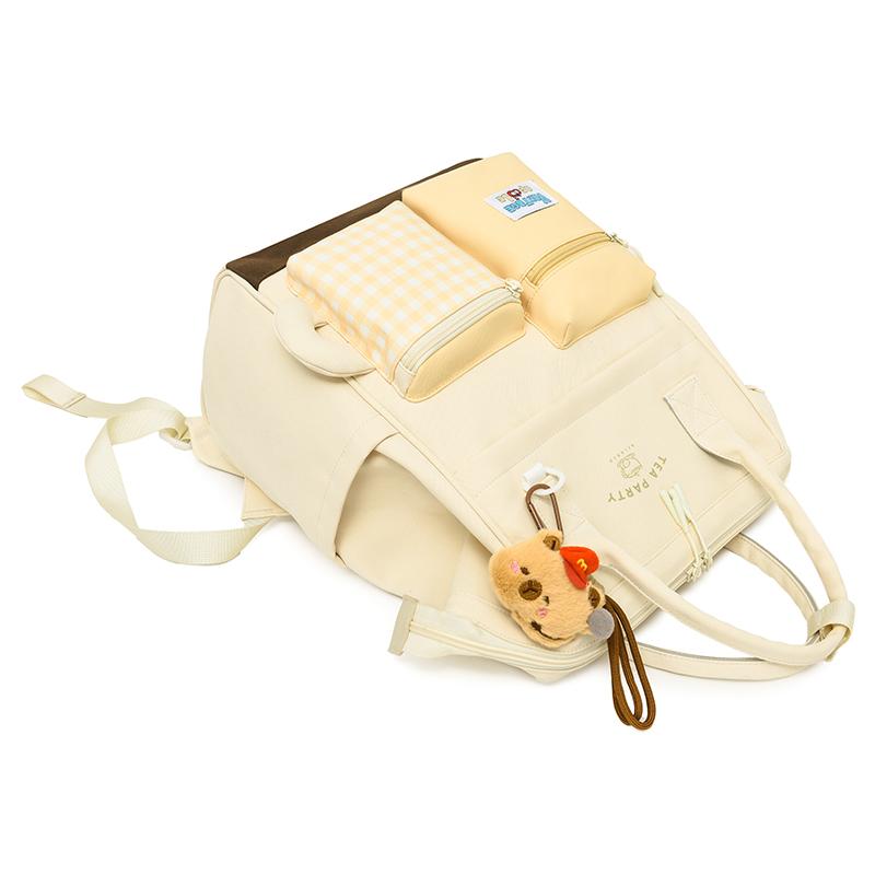 Schulranzen für Mittelschülerinnen Damenrucksack mit großem Fassungsvermögen Karorucksack Reiserucksack