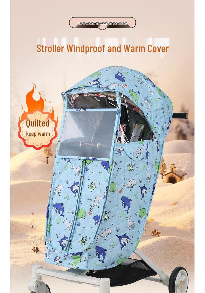 Essential Rain Cover for Baby Stroller, Carrier, and Rattan Chair - Windproof and Warm Protection Against Droplets