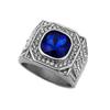 S925 sølvring ny full diamant tredimensjonal farge diamant perle personlig ring for menn