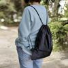 Waterproof Drawstring Backpack Lightweight Sports Gym Sack with Pouch, Casual School Bag for Teens Adults