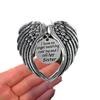 Heart Beautiful Shaped Angel Wings Memorial Ornament For Loved Ones Remembrance
