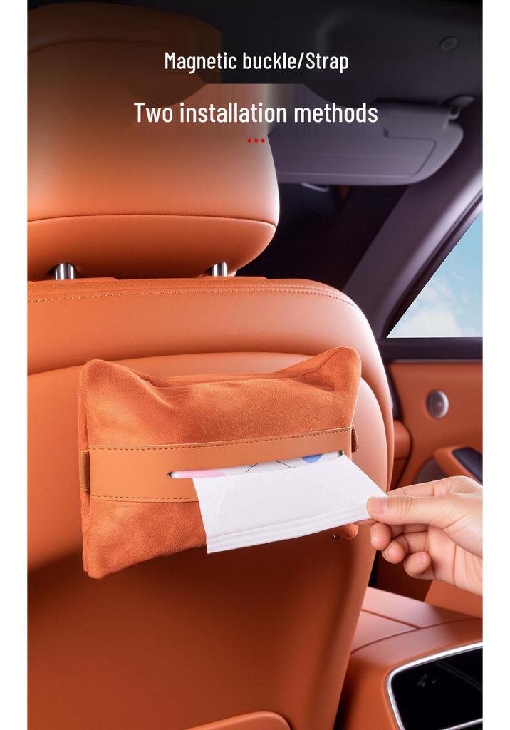 AITO M7 M8 M9 Magnetic Car Tissue Box: Fits 26 Models, Pull-out Storage & Decoration Accessory.