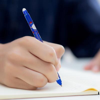 Erasable Gel Pen with Reusable Eraser Cute Lucky Ladybug Design Pen Smooth Writing Clean Erasing Pen for School Office