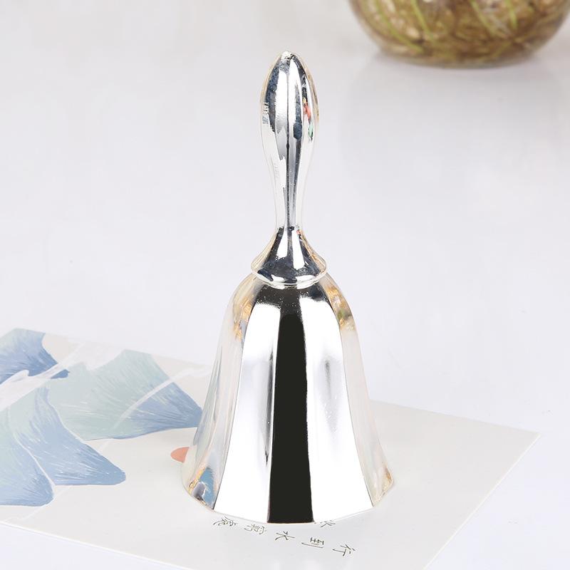 1PC Retro Metalen Tone European Style Hand Bell Craft Decoratie Alarm Bell Handicraft Christmas Bell Wind Bell