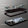 Sun Eyes Pattern Tempered Glass Phone Case For iPhone 17 16 Pro Max 15 14 13 12 11 16E 17 Air 7 8 Plus XR XS X Shockproof Cover