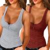 Solid Color Off Shoulder Button Up V-neck Casual Shirts Summer Tops 5 Colors Available