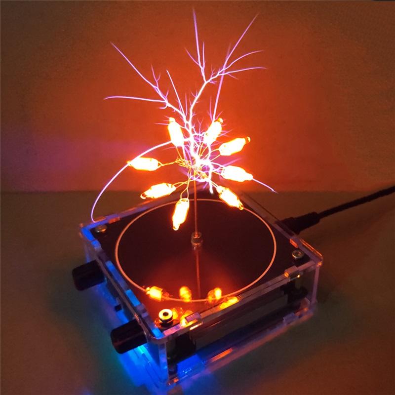 Music for Tesla Coil Speaker Touchable Artificial Spark Wireless Transmission Bluetooth-Compatible Science Teaching Experimental