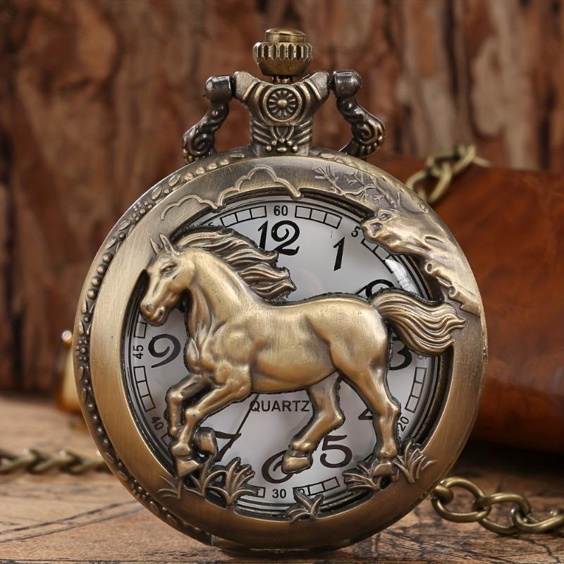 Horse-shaped watch Fashionable Quartz Pocket Watch