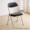Compact Folding Chair with Backrest for Home, Office, or Dining