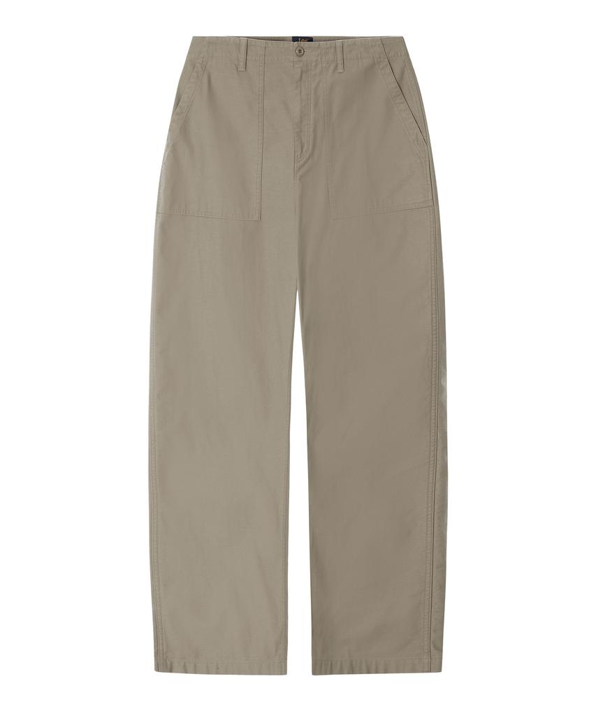 LEE Back Satin Fatigue Pants Beige