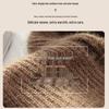 Women's Double-Layer Fleece-Lined Wool Knit Hat and Scarf 