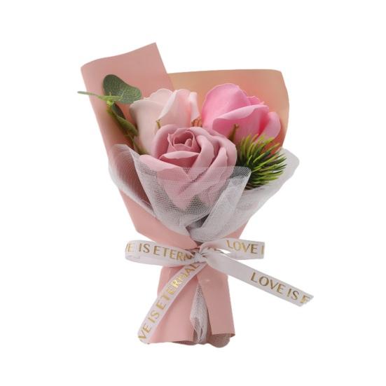 

Artificial Flower Soap Rose Sunflower Shape Eco-Friendly Handcrafted Natural Ingredients Essential Oils Soothing Fragrance Soap Flower світло-рожевий колір