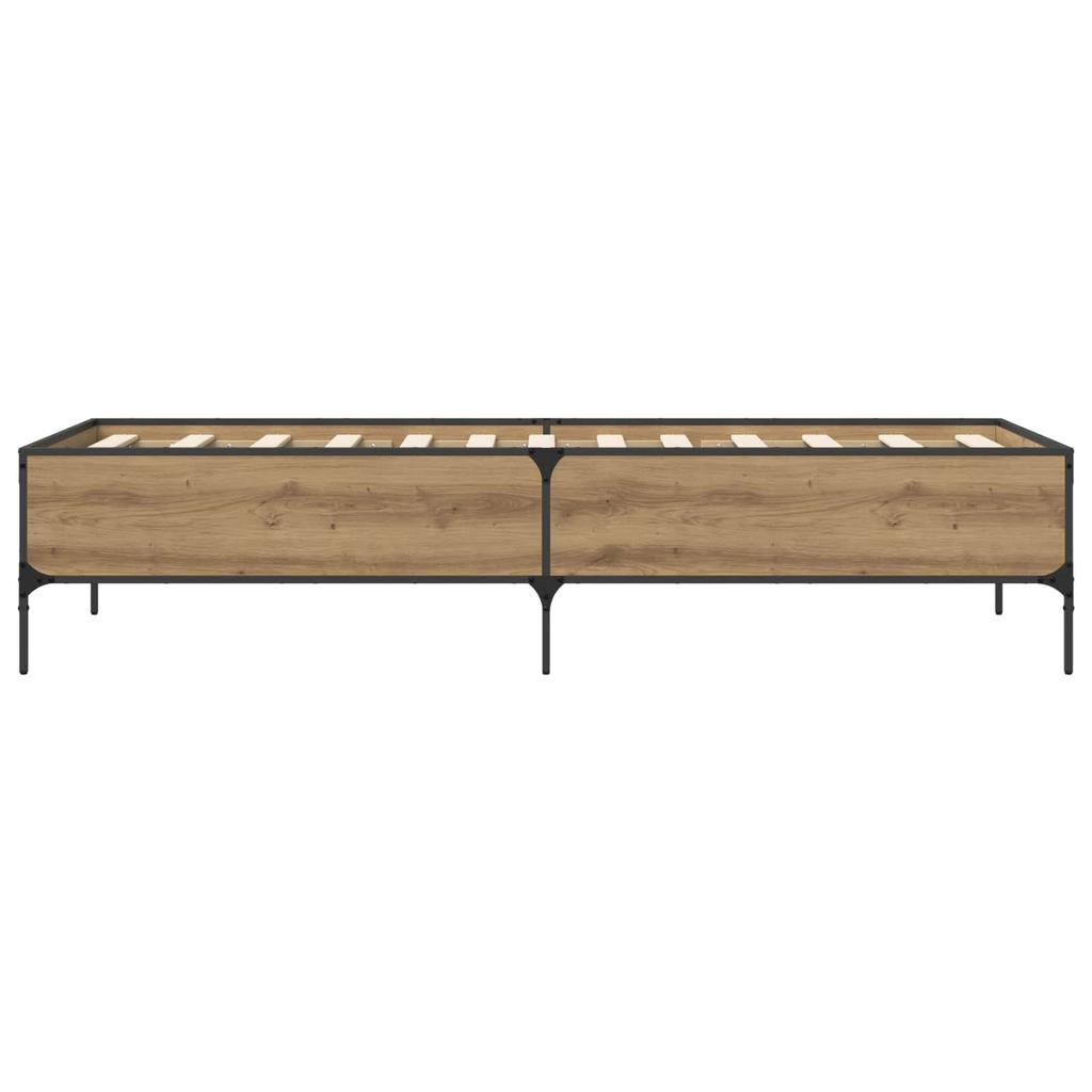 Bed Frame Artisan Oak 80 X 200 Cm Engineered Wood