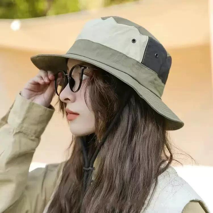Popular Outdoor Retro Bucket Hat Summer Hiking Fishing Sun Protection Sun Hat Mountaineering Shade Western Cowboy Hat