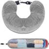 Travel Pillow Neck Support Portable Fillable Neck Pillow Space-saving Neck Travel Cushion Flight Travel Accessories