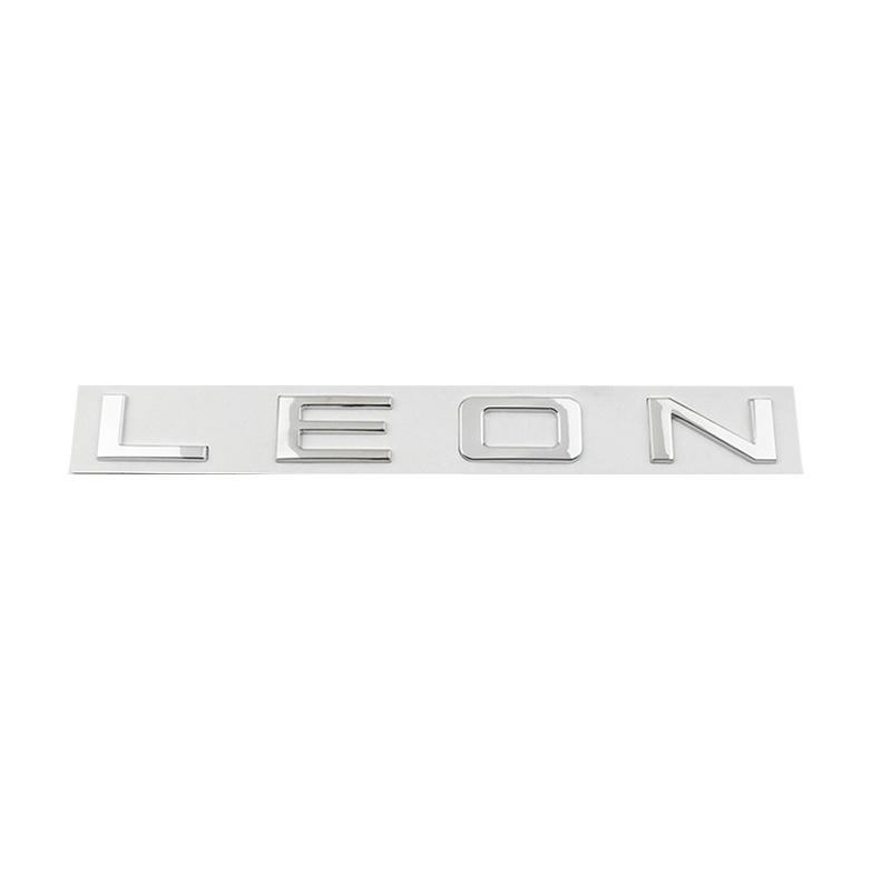 Car 3D Metal Trunk Words Letters Logo Decals Emblem Badge Sticker For Seat Leon MK1 MK2 MK3 MK4 MK5 MK6 FR Styling Accessories