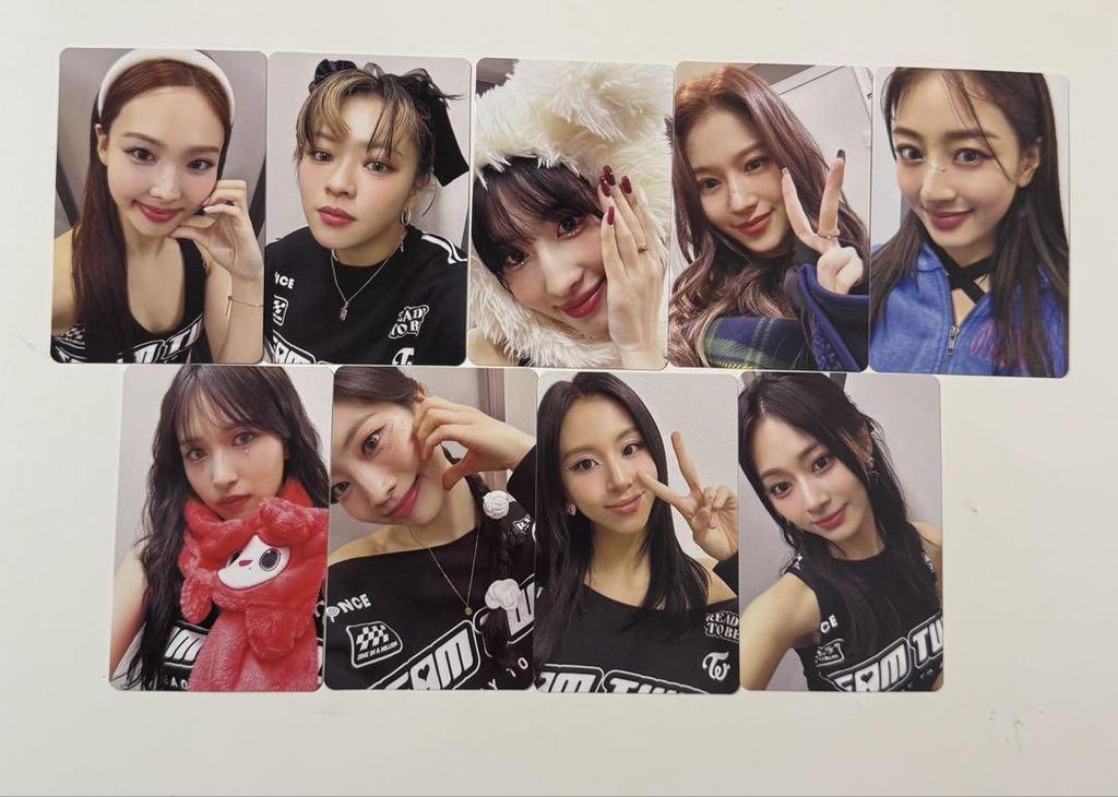 [USED] TWICE READY TO BE DVD Bonus Trading Cards Complete Set