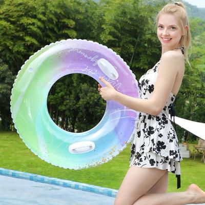Kids Adults Swim Ring Inflatable Leakproof Thickened PVC Summer Outdoor Swimming Pool Float Tube Toy Beach Party Supplies
