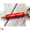 Nautical Brass Red Handled Magnifying Glass Reading Magnifier