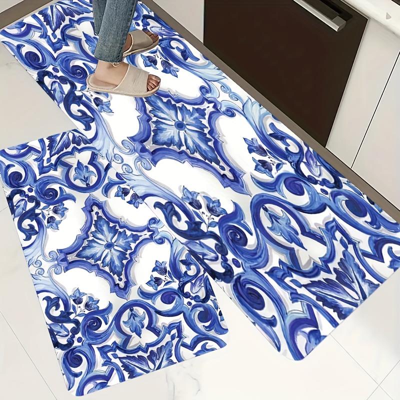 

1Pcs Anti Fatigue Kitchen Rugs Moroccan Print Waterproof Non-Slip Thick Cushioned Kitchen Mat Heavy Duty Comfort Standing Mat for Kitchen 40*60cm