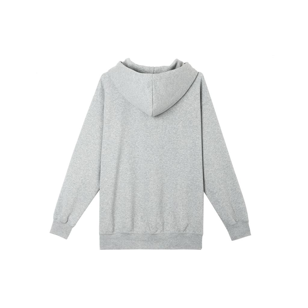 Nike Comfortable Fleece Loose Warm Hooded Pullover Long Sleeve Sweatshirt Women sweatshirt Gray HV1745-063