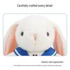 Navy Baby Rabbit Plush Toy with Long Ears - Cute Cartoon Comfort Doll for Kids
