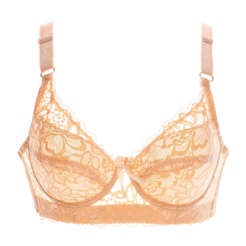 Women Underwear Small Bra Plus Size Undewire Adjustable Lace Women's Bra Breast Cover B C D Large Size Lace Bras