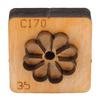 Flower Leather Cutting Die Wooden Base Steel Blade Multifunctional Leather Punching Mold Die Cutter for Decors Crafts