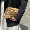 Yogodlns Fashion Bags Women Summer Retro Corn Straw Knitted Handbag Key Coin Money Purse Beach Clutch