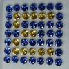 Natural Sapphire Loose Gemstone 24 Pcs 5x5 Mm Round Cut Lot September Birthstone for Gem Collections