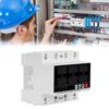 Adjustable Overcurrent Protector Digital 3 Phase DIN Rail Voltmeter Ammeter Current Power Tester Relays Protector