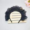 Women Pleated Lace Headbands Cosplay Maid Hairband Carnivals Halloween Headbands