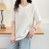 Navava Women 3d TexTure Simple Daily ShorT Sleeve T shirT nT2558