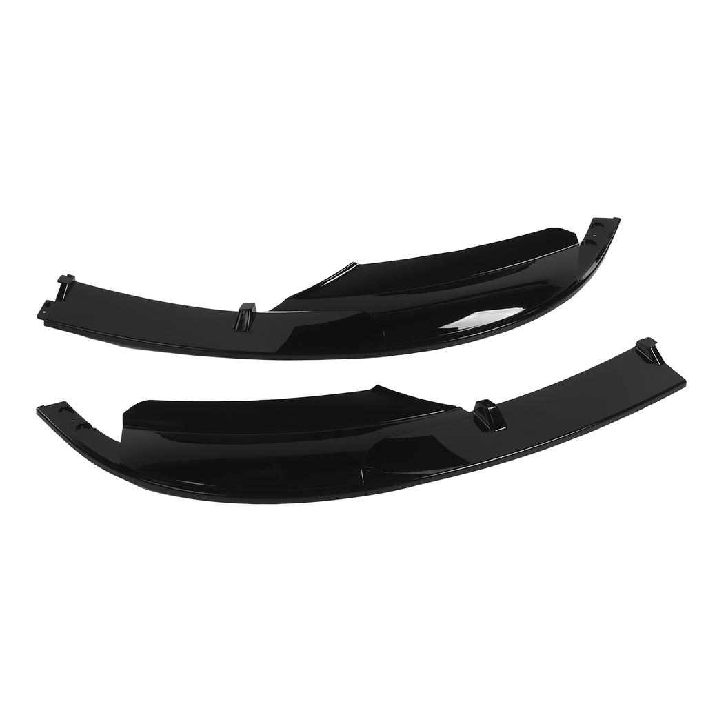 2Pcs Front Bumper Splitter Lip Body Kit Deflector Fit for 3‑Series F30 F35 2012‑2018Glossy Black