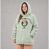 2026 Solid Color Hooded Pet Loose Fit Pullover Sweatshirt Unisex Casual Top