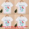 The Little Mermaid Ariel Princess Girls Clothes 1 2 3 4 5 6 7 8 9 Years Birthday Custom Name Kids T Shirt Baby Children TShirt