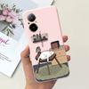 Hülle Für Oppo Realme C67 4G RMX389 Handyhüllen Schwarze Katze Mondnacht Weiches Silikon Stoßfeste Rückabdeckung Für RealmeC67 4G Funda