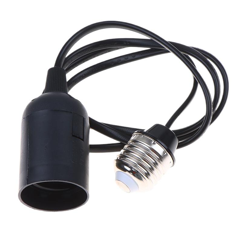 E27 Lamp Holder with 110-240V Extension Cord Waterproof Base for Exterior Courtyard Holiday Setup 1M