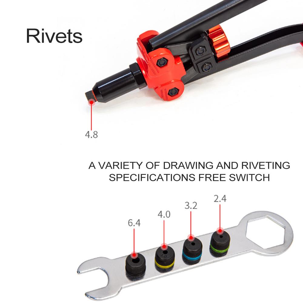 Hand Threaded Rivet Nuts Guns Riveter of Sleeve Nuts Rivnut Tool Hand Riveter Manual Rivet Tools