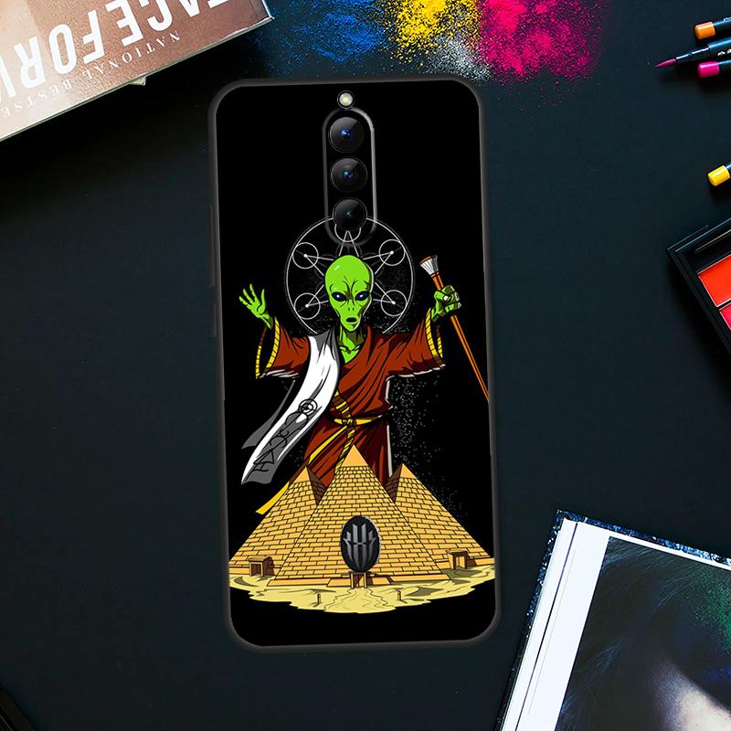 Space Alien Magic Case For ZTE Nubia Red Magic 9 Pro Plus RedMagic 8 8S Pro Plus 6 7 6S 7S Pro 5S 6R 5G Cover