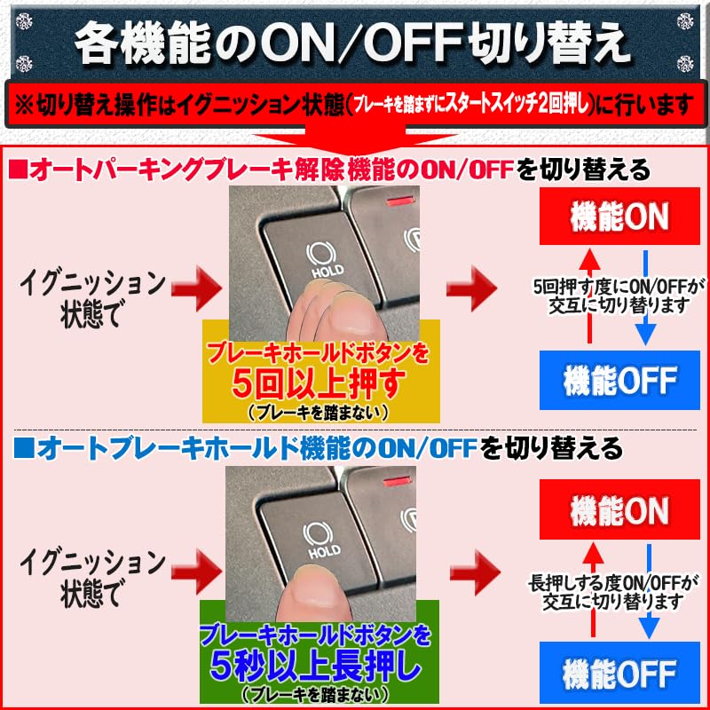 Enlarge Trading Spacia Custom Spacia Gear Compatible Auto Parking Brake Release Auto Brake Hold Kit Co., Ltd. MK54S/MK94S &