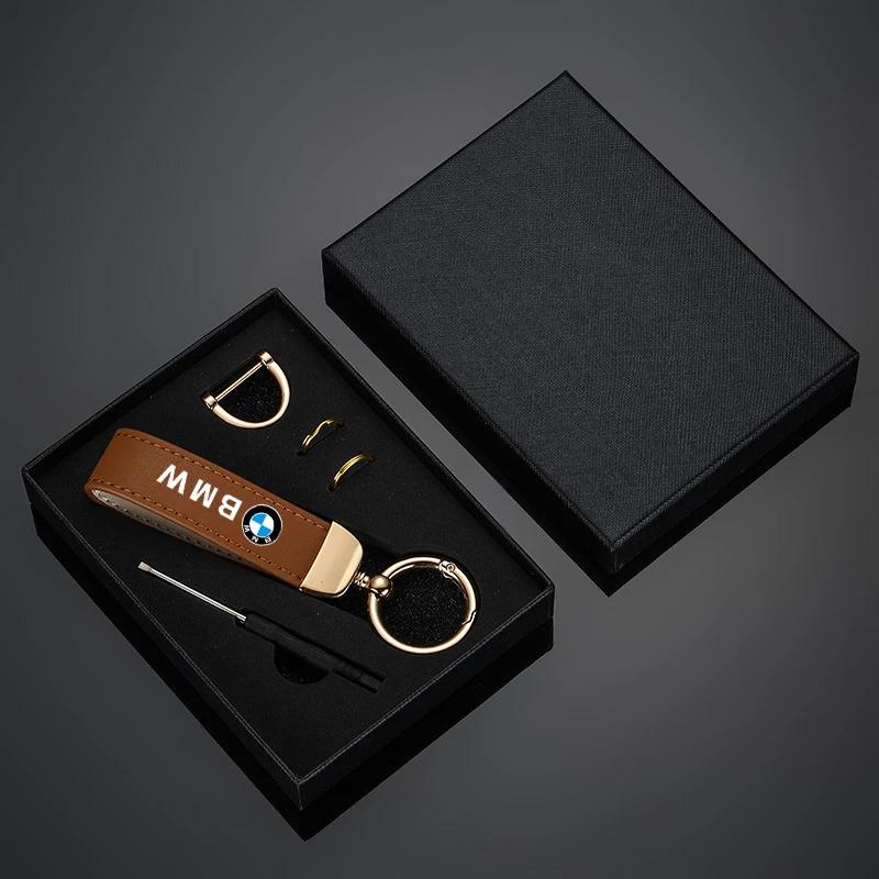 

Car Sticker Hot 2025 Car Keychain Leather Keyring Pendant For BMW Performance F10 F30 E46 E90 E60 G30 F20 X5 E70 E39 E36 E87 X7 1pc