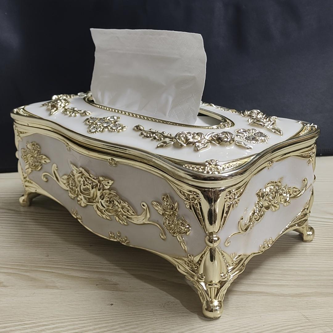 

European Style Paper Towel Box for Kitchen, Living Room, Coffee Table, Desktop Paper Storage Box, High-end Restaurant