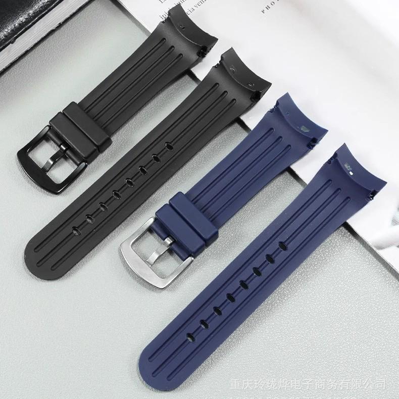 Auf Lager 24mm Gummi-Uhrenarmband für Graham Chronograph Racing Niete Tiger/RT