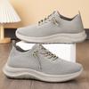 Shoes Men's Shoes Couple Polyurethane Casual Shoes Shallow Mouth Breathable Mesh Shoes Soft Sole Comfortable Men's Shoes Lace-up Single Shoes