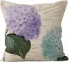 Vintage Purple Flower Linen Cushion Cover for Car Living Room Sofa Bedroom Home Decor, 40x40 45x45 50x50 60x60 Pillowcase